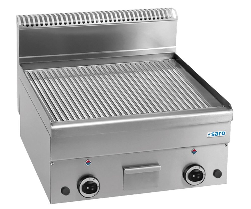 SARO Gasgrillplatte gerillt Tischmodell GFT66R