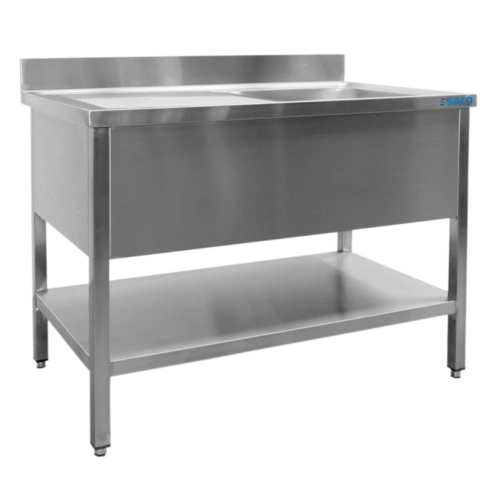 SARO Spültisch 1 Becken, rechts - B 1000 x T 600 mm