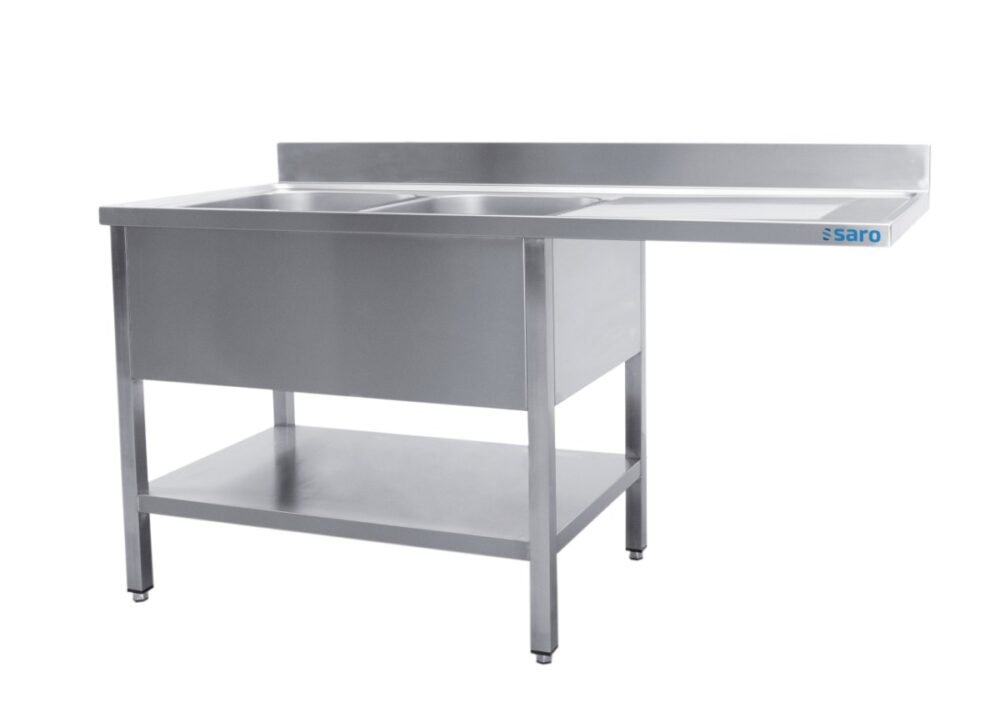 SARO Spülcenter 2 Becken, links - B 1800 x T 700 mm