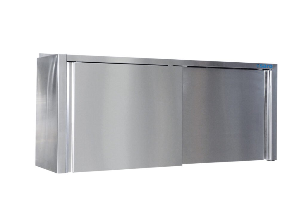 SARO Edelstahlhängeschrank - 400 mm Tiefe, Breite 1600mm